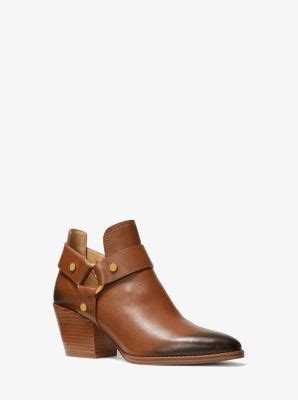 paloma leather bootie michael kors|Pamela Burnished Leather Ankle Boot .